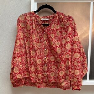 Doen Jane blouse in desert blooms, XXS